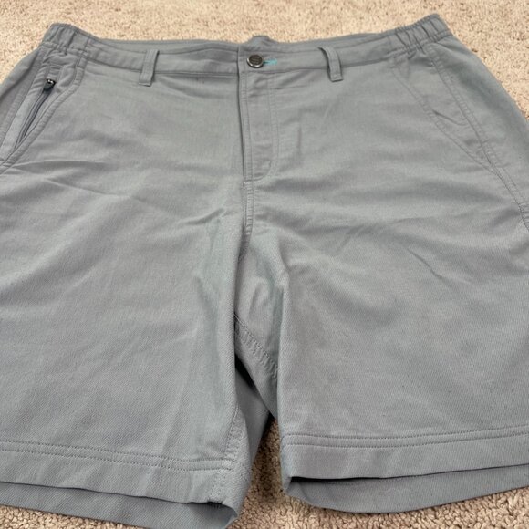 Free Fly Shorts Men Large Gray Hybrid 7" Golf Hiking Bamboo Charcoal Lightweight - Picture 2 of 9